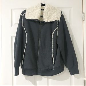 Old navy grey Sherpa jacket